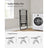 Foldable Clothes Airer - 16 Metre Drying Space - Stainless Steel - Black
