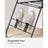 Foldable Clothes Airer - 16 Metre Drying Space - Stainless Steel - Black