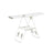 Foldable Clothes Drying Rack - Stainless Steel - Silver - Height-Adjustable Wings with 16 Metre Drying Space