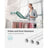 Folding Clothes Drying Rack - 16 Metre Drying Space - Stainless Steel - White and Green