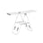 Foldable Clothes Airer - 16 Metre Drying Space - Stainless Steel - White and Grey
