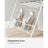 Foldable Clothes Airer - 16 Metre Drying Space - Stainless Steel - White and Grey