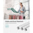 Foldable Clothes Airer - 16 Metre Drying Space - Stainless Steel - White and Grey