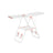 Foldable Clothes Drying Rack - 16 Metre Drying Space - Stainless Steel - White and Pink