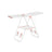 Foldable Clothes Drying Rack - Stainless Steel - Silver - Height-Adjustable Wings with 16 Metre Drying Space