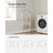 Foldable Clothes Drying Rack - 16 Metre Drying Space - Stainless Steel - White and Pink