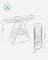 Foldable Clothes Drying Rack - Stainless Steel - Silver - Height-Adjustable Wings with 16 Metre Drying Space