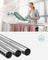 Foldable Clothes Drying Rack - Stainless Steel - Silver - Height-Adjustable Wings with 16 Metre Drying Space