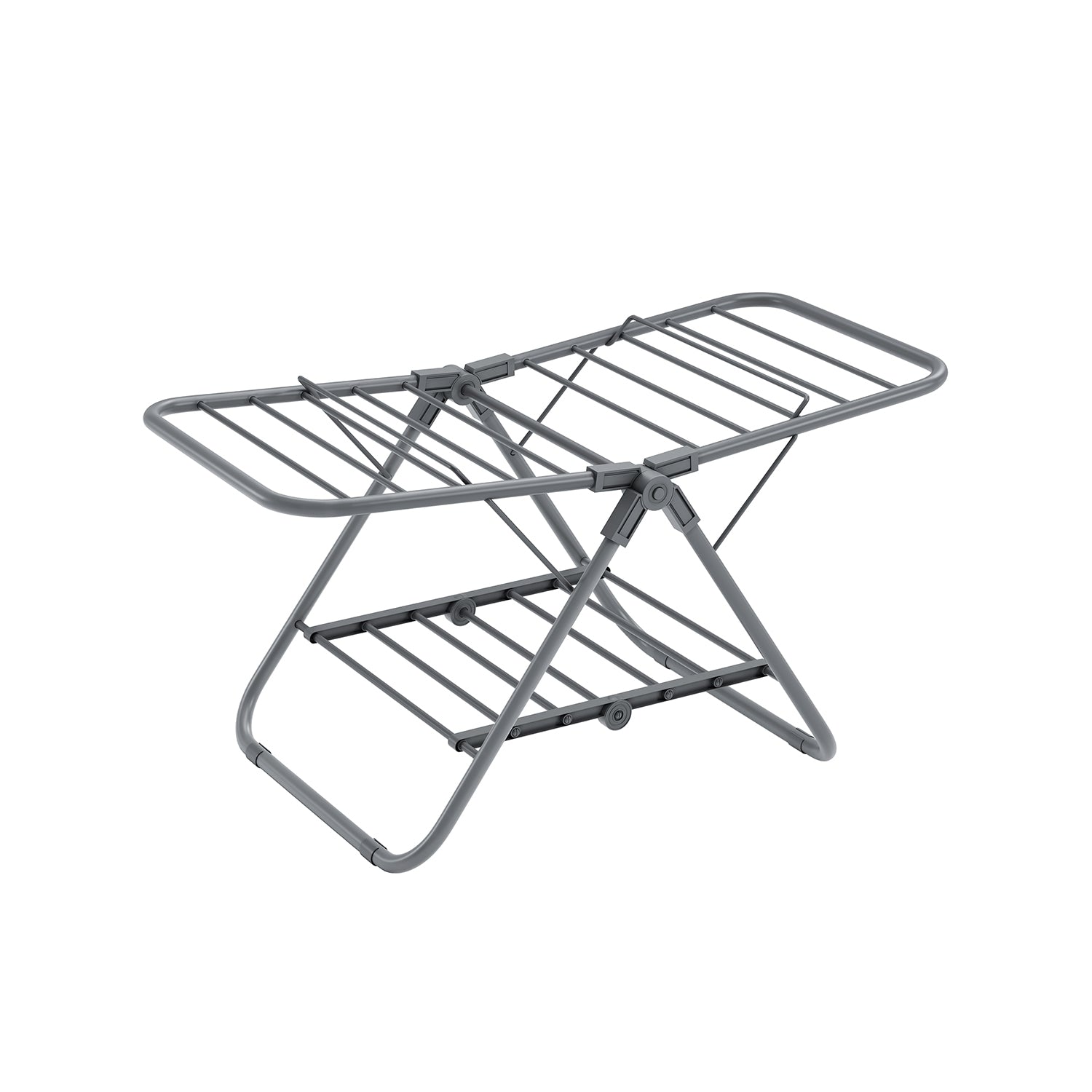 Foldable 2-Level Laundry Airer - Metal - Dove Grey