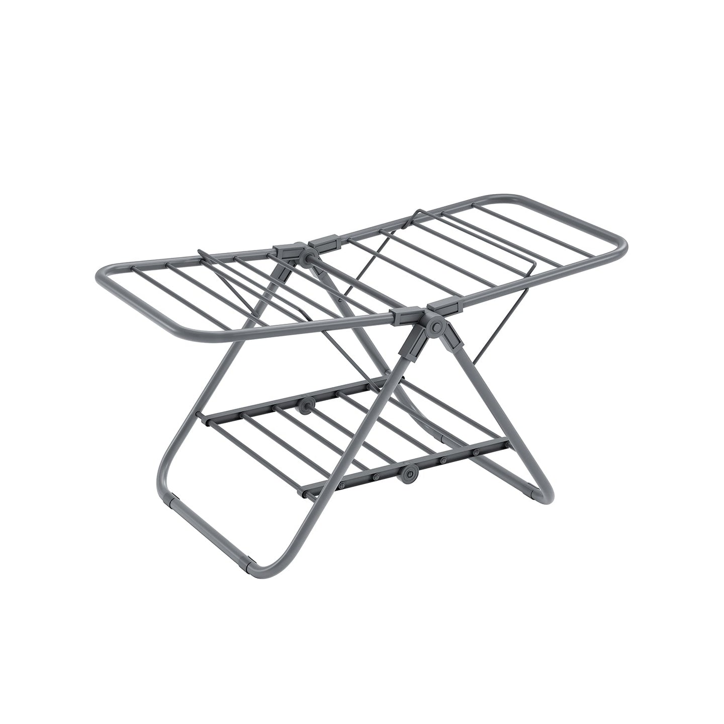 Foldable 2-Level Laundry Airer - Metal - Dove Grey