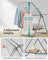 Foldable 2-Level Laundry Airer - Metal - Dove Grey