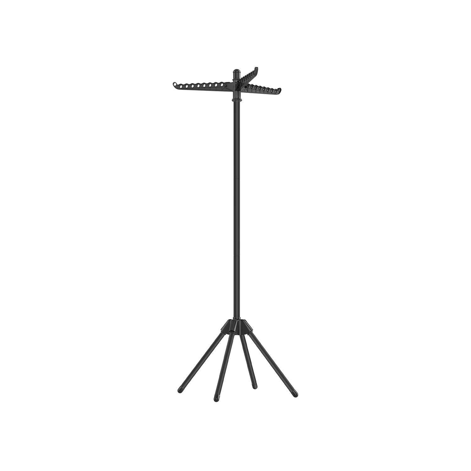 Clothes Drying Rack - Stainless Steel - Silver - Foldable and Space-Saving with 3 Arms