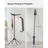 Clothes Drying Rack - Stainless Steel - Silver - Foldable and Space-Saving with 3 Arms