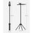 Clothes Drying Rack - Stainless Steel - Silver - Foldable and Space-Saving with 3 Arms