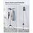 Clothes Airer - Stainless Steel - Silver - Space-Saving with 3 Rotatable Arms