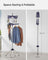Folding Clothes Drying Rack - Stainless Steel - Blue and Silver - 3 Rotatable Arms