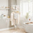 Clothes Drying Rack - Stainless Steel - White and Silver - 3 Rotatable Arms