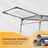 Clothes Drying Rack - Metal - Gray - Foldable with Gullwings and Sock Clips
