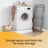 Clothes Drying Rack - Metal - Gray - Foldable with Gullwings and Sock Clips