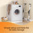 Clothes Drying Rack - Metal - Gray - Foldable with Gullwings and Sock Clips