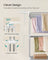 Clothes Airer - Foldable with Wheels - Silver Grey, Cloud White - 126.6 x 64.2 x 169.2 cm