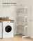Clothes Airer - Foldable with Wheels - Silver Grey, Cloud White - 126.6 x 64.2 x 169.2 cm