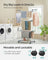 4-Tier Clothes Drying Rack - Stainless Steel - Grey - Foldable and Moveable Design