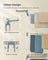 4-Tier Clothes Drying Rack - Stainless Steel - Grey - Foldable and Moveable Design