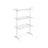 4-Tier Clothes Drying Rack - Stainless Steel - Cloud White - Foldable with Expandable Wings for Indoor/Outdoor Use