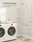 4-Tier Clothes Drying Rack - Stainless Steel - Cloud White - Foldable with Expandable Wings for Indoor/Outdoor Use