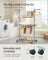 Large Clothes Drying Rack - Stainless Steel - Dove Grey - Foldable and Moveable with 4 Tiers