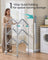 Heated Clothes Airer - Aluminium Alloy - Silver - Foldable with Fabric Cover and Control Panel