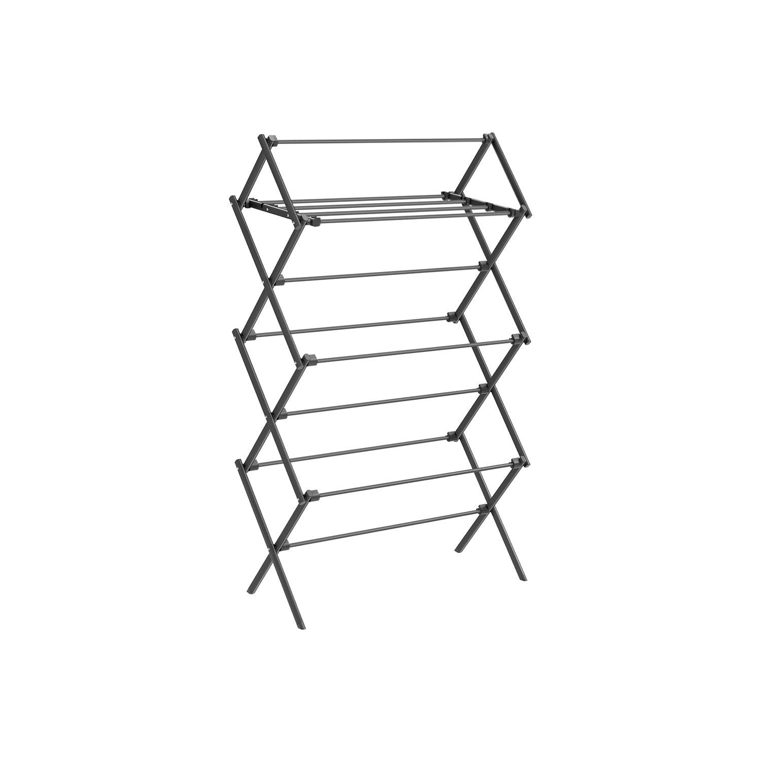 Foldable Clothes Airer - Steel - White