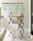 Foldable Clothes Airer - Steel - White