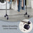 Mobile Clothes Rack - Steel and Plastic - Silver - with Casters