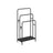 Freestanding Towel Rack - Metal - Ink Black - 3-Bar with 2 Hooks and Storage Shelf