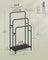 Freestanding Towel Rack - Metal - Ink Black - 3-Bar with 2 Hooks and Storage Shelf