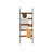 5-Tier Ladder Shelf - Steel - Rustic Brown and Black