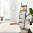 5-Tier Ladder Shelf - Steel - Rustic Brown and Black
