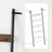5-Tier Ladder Shelf - Steel - Rustic Brown and Black