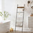 Blanket Ladder - Metal - Rustic Brown and Black