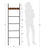 Blanket Ladder - Metal - Rustic Brown and Black