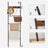 Blanket Ladder - Metal - Rustic Brown and Black