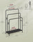 Freestanding Towel Rack - 3-Bar with 2 Hooks - Metal - Ink Black