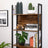 5-Tier Bookcase - Steel - Rustic Brown and Black - Stable Structure
