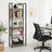 Bookshelf - Steel - Rustic Brown and Black - 5 Shelves