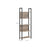 Bookshelf - Steel - Rustic Brown and Black - 5 Shelves