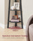 4-Tier Corner Shelf Unit - Engineered Wood - Charcoal Gray