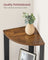 Corner Shelf Rack - 4-Tier Industrial Design - Wood - Rustic Brown - Organize with Style