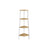 4-Tier Corner Shelf Unit - Natural Oak